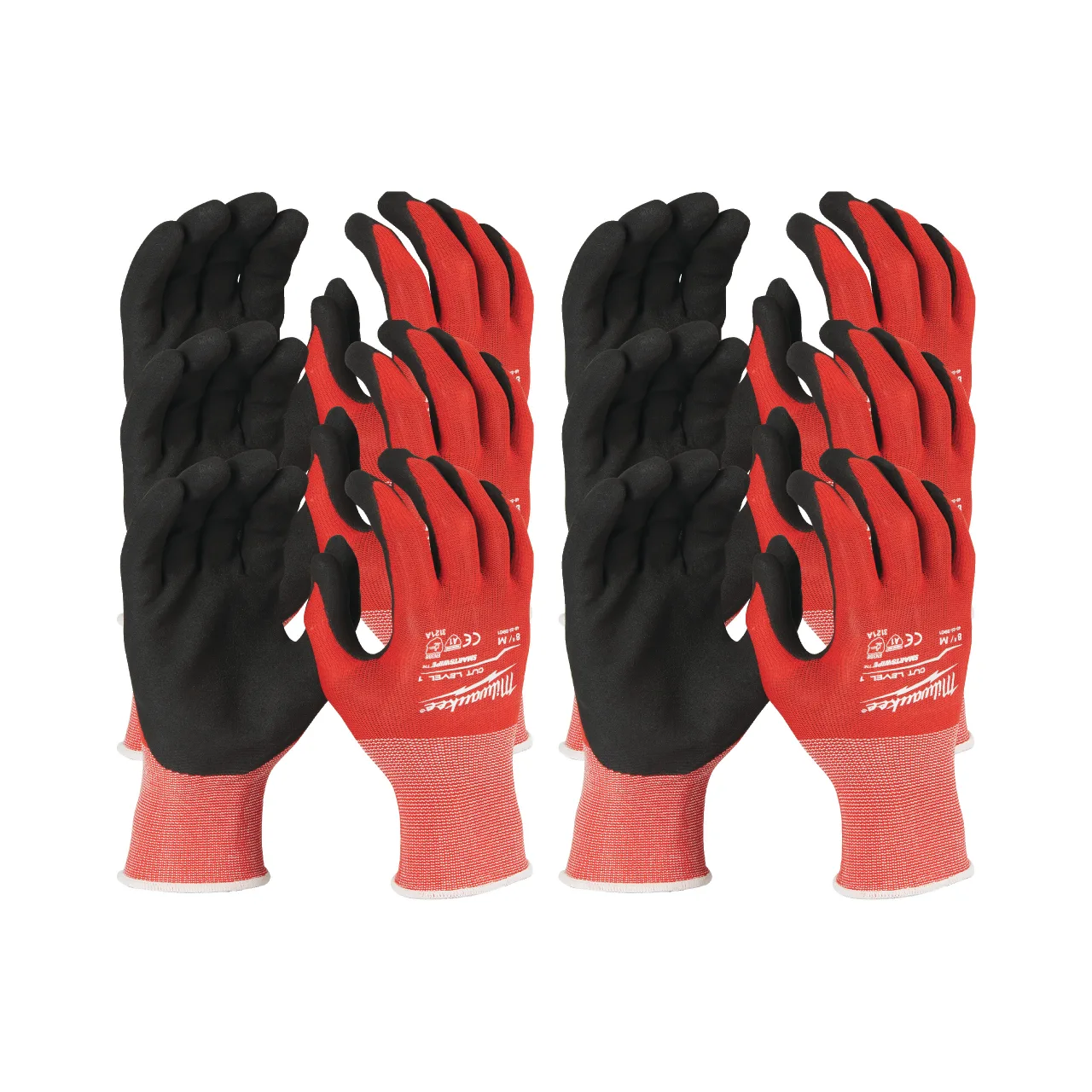 Cut A Gloves Gants Anti Coupure Niveau 1 - M/8 - Pack 12 Pcs