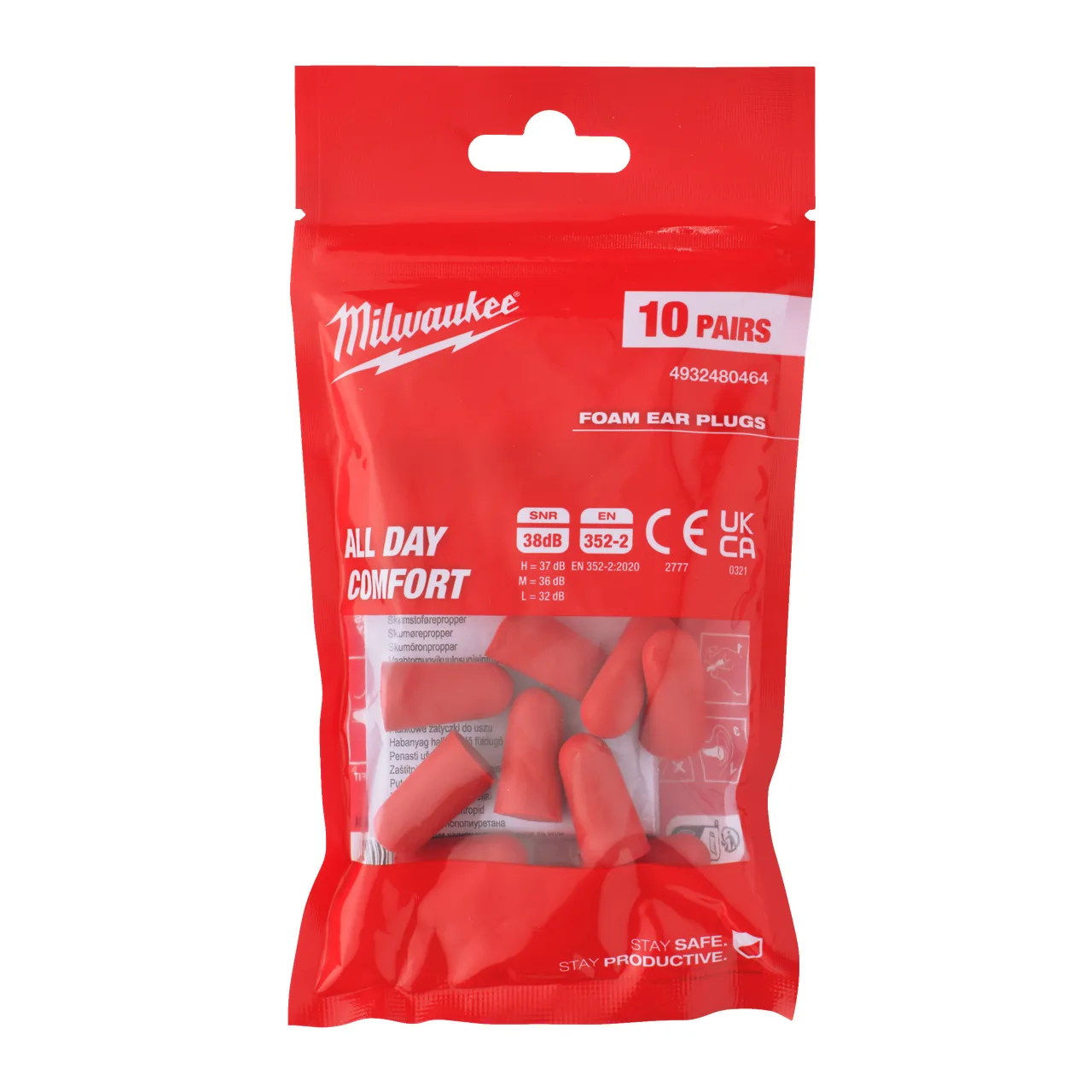 BOUCHONS D'OREILLES 10 PAIRES MOUSSE Foam Ear Plugs