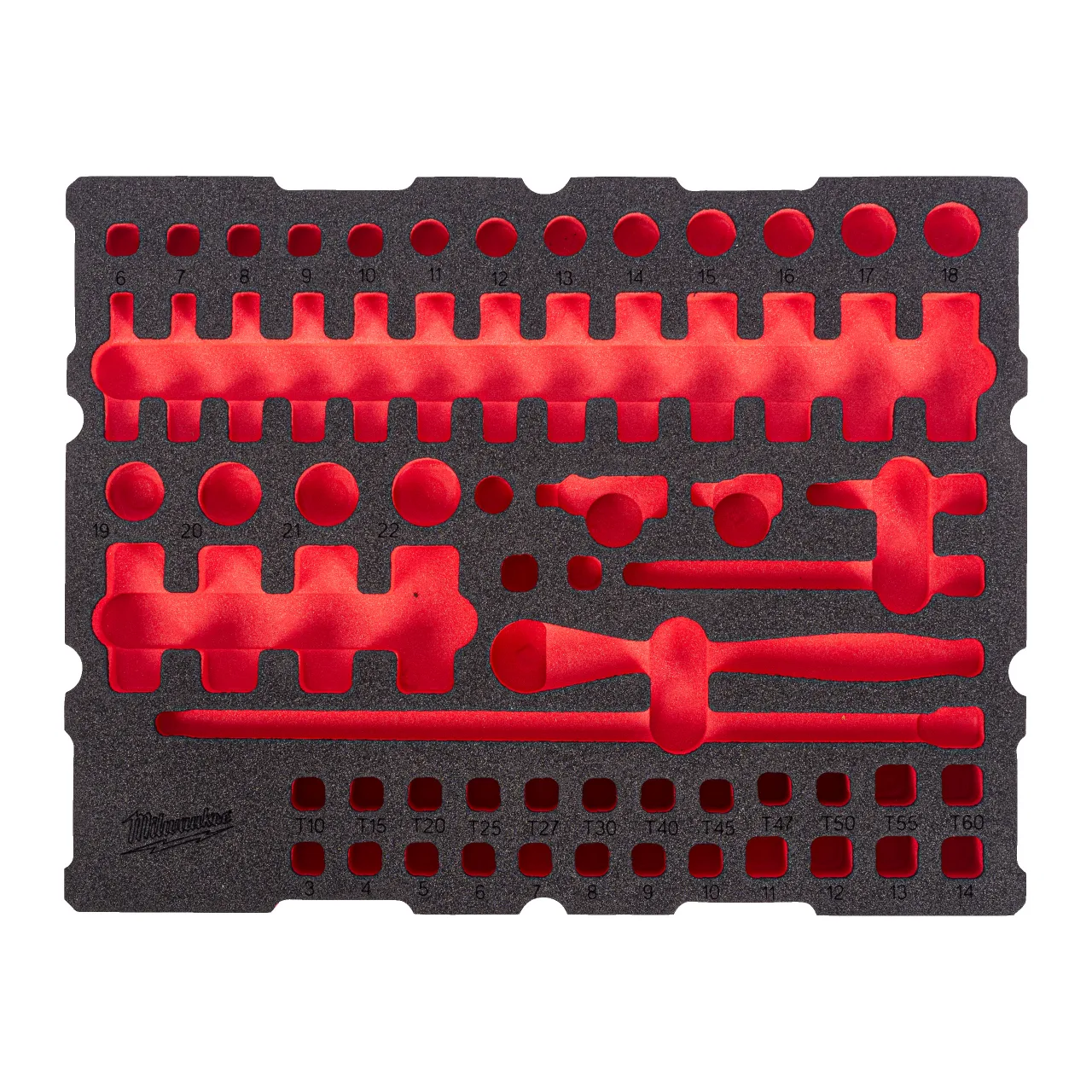 ¼'' Ratchet and Socket Set Packout Foam Insert