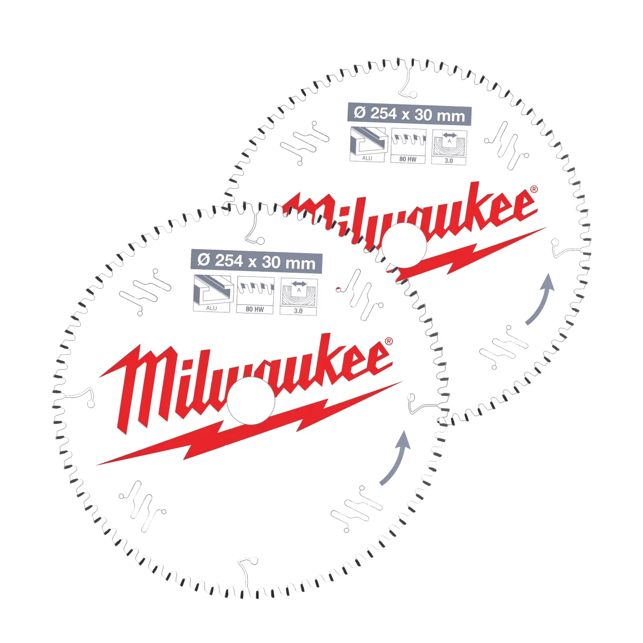 Circular saw blades for mitre saws Gen II 254 x 30 mm Jeu d'emballage double (2pc)