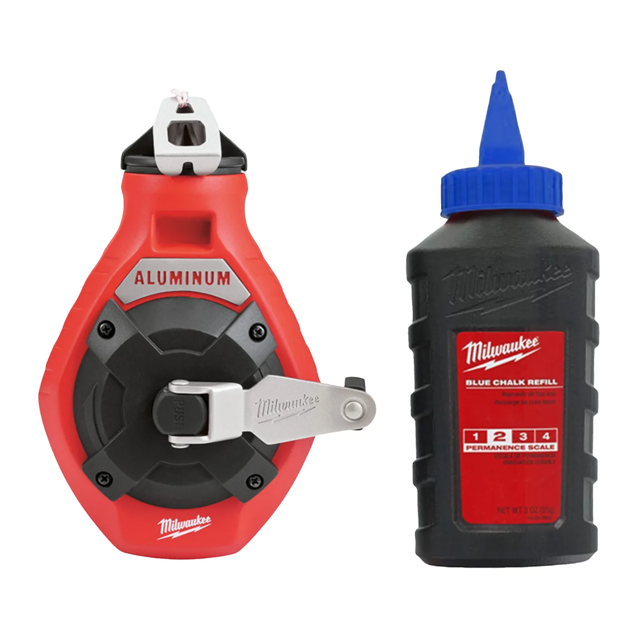 Fine Line Chalk Reel Cordeau traceur fin + recharge bleue