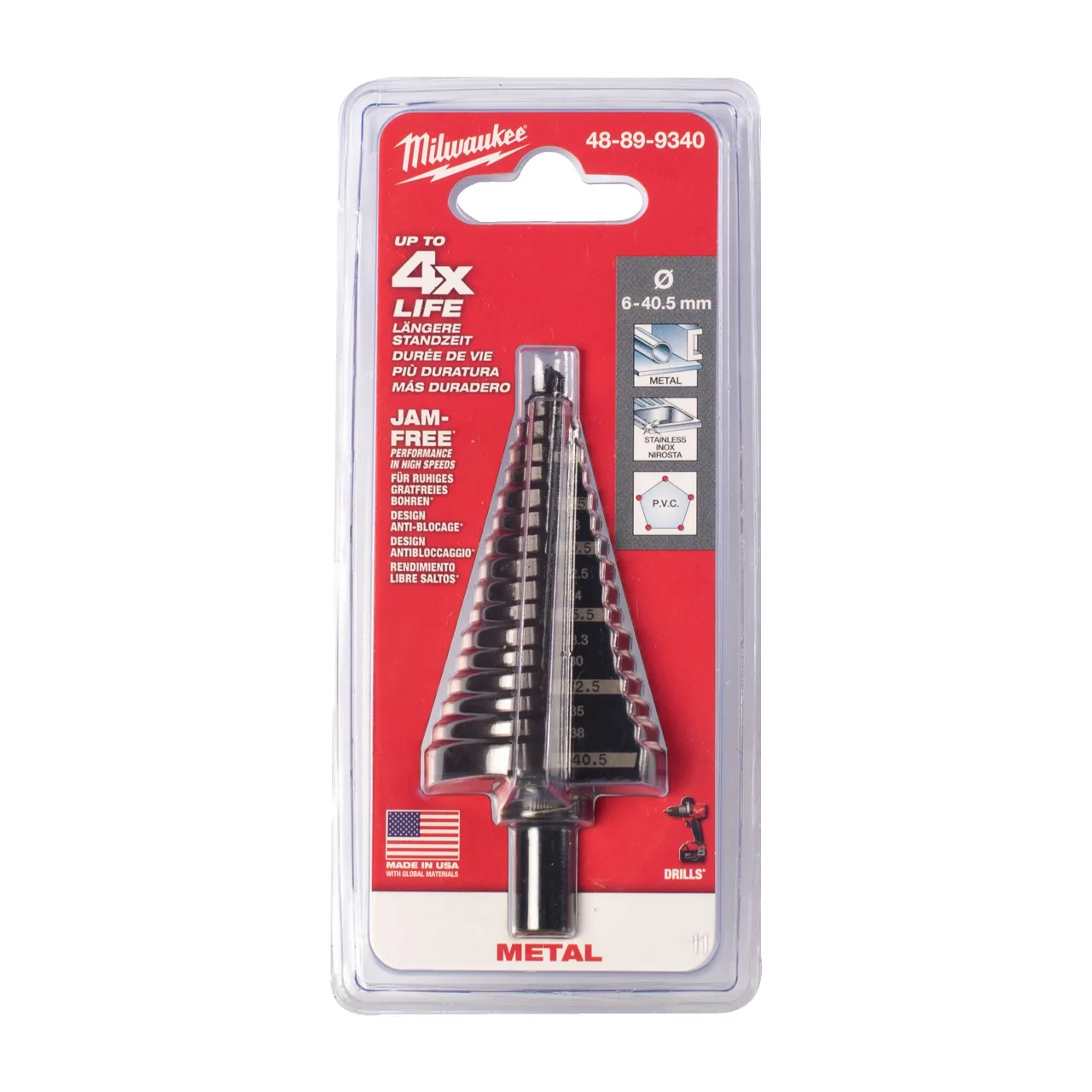 6 - 40.5 mm Step Drills