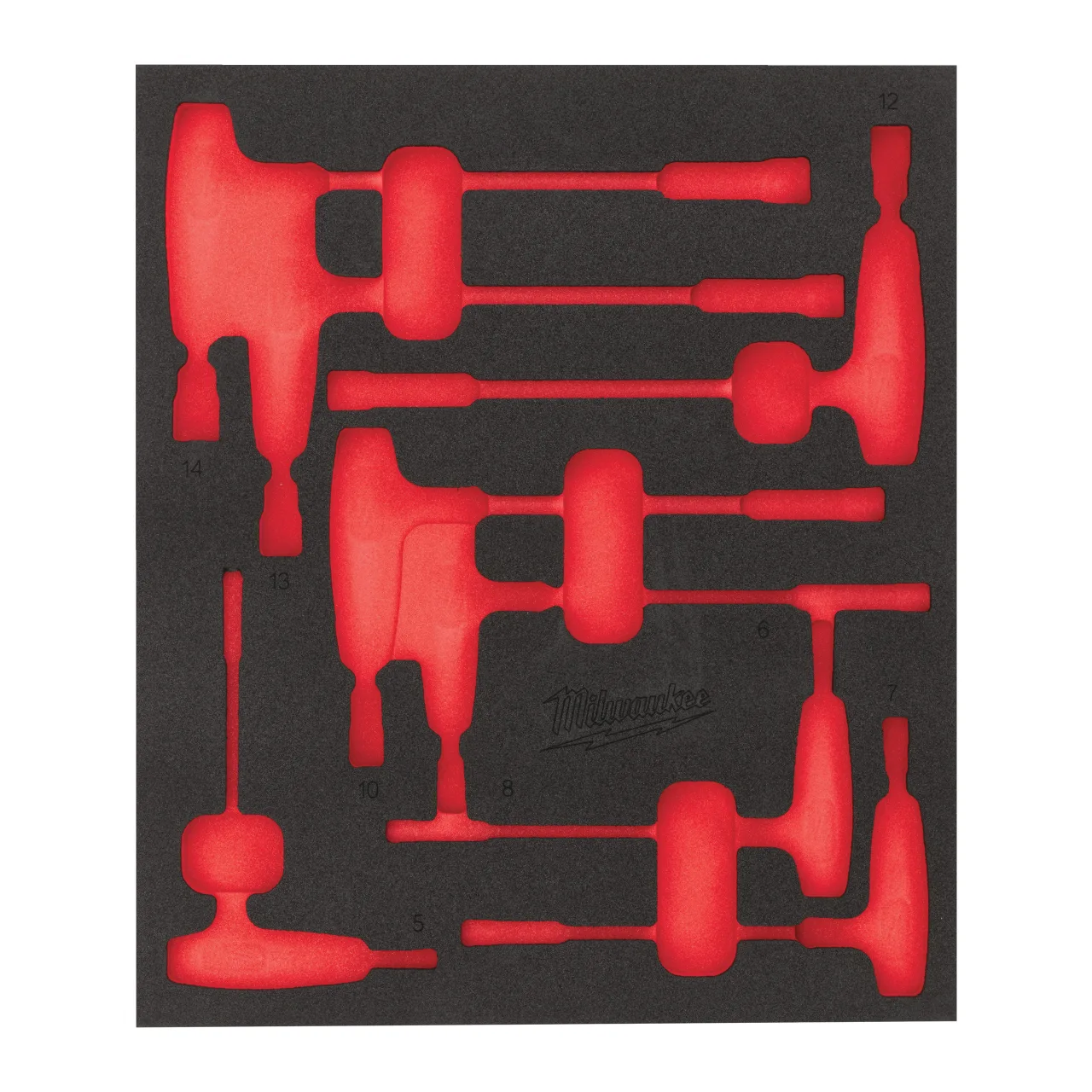 8 pc Nut T-Key Set Foam Insert