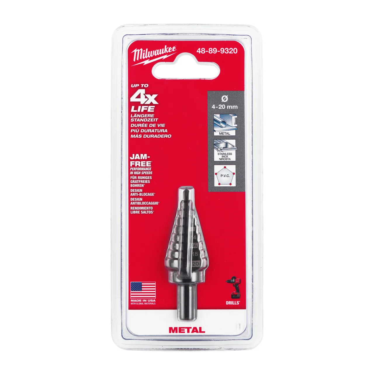 4 - 20 mm Step Drills