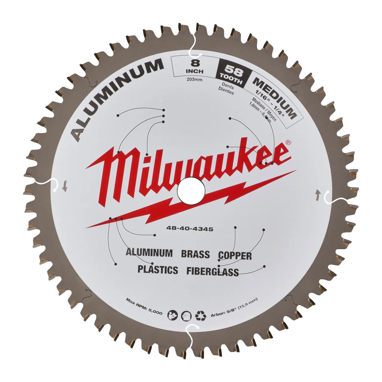 Circular saw blades for metal