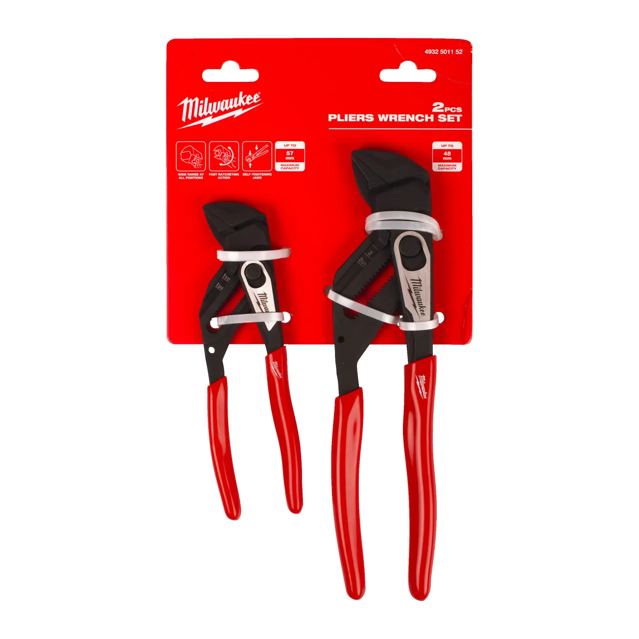 2 pièces PINCE CLÉ MULTIPRISE 180 MM & 250 MM Pliers Wrenches