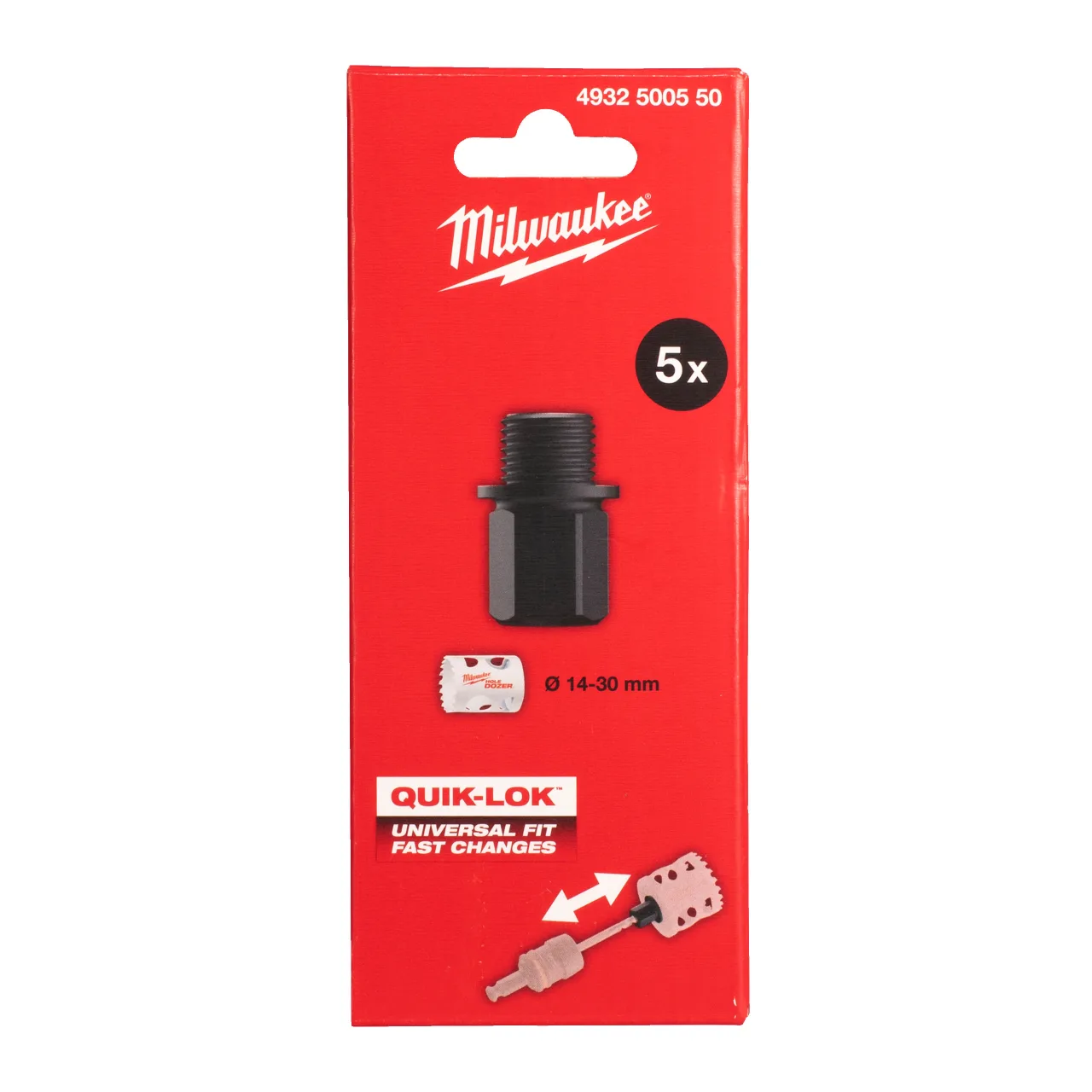 ADAPTATEUR SCIE CLOCHE QL S -5pc Holesaw System Attachments