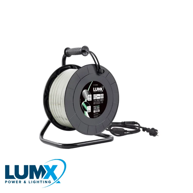 Bande LED - DUO FLUOR LSF-25D, 2 x 60 led/m, 12 mm, sur enrouleur - 25 m - LUMX