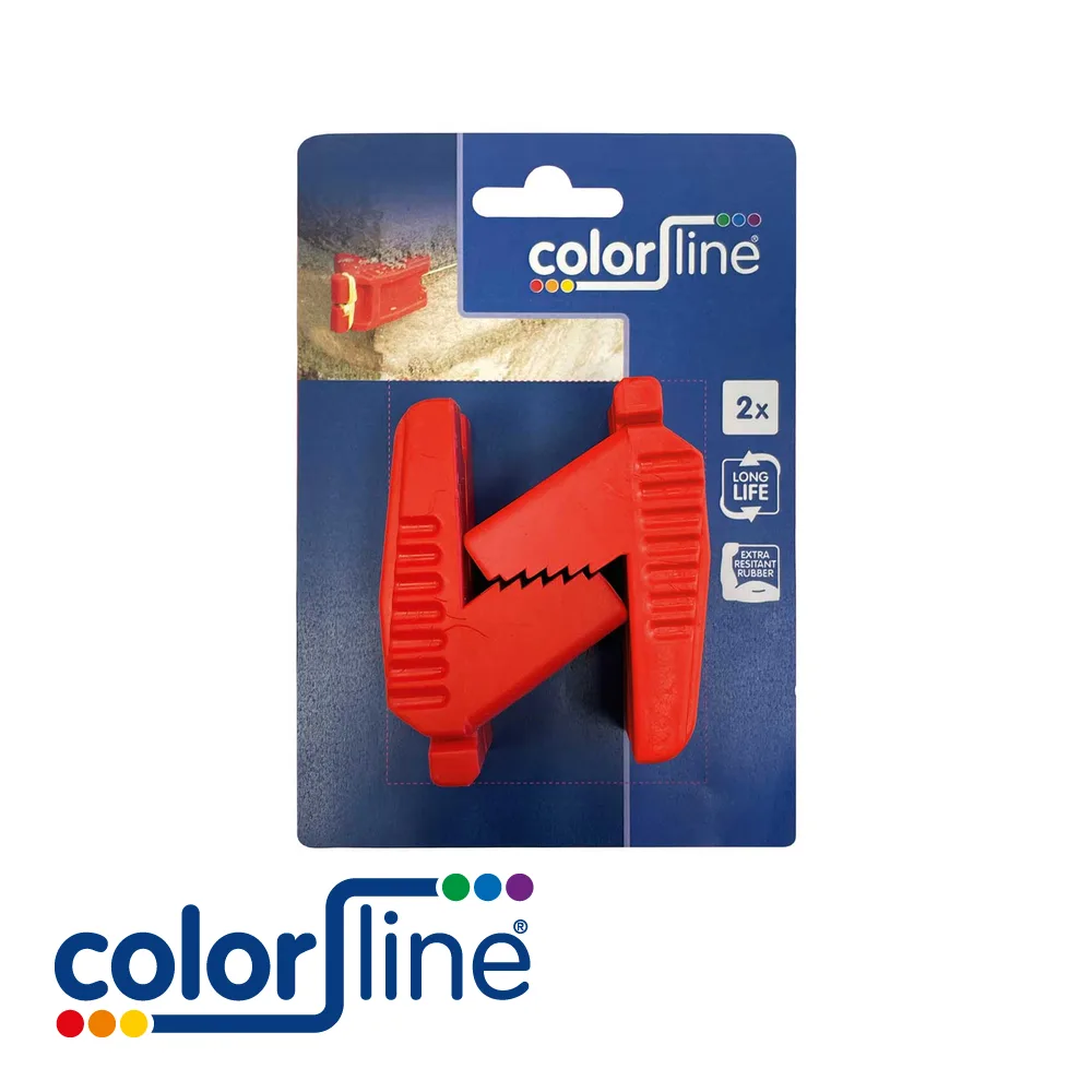 Blocs de ligne - caoutchouc, blister 2 pc. - 75 x 48 x 35 mm - COLOR LINE