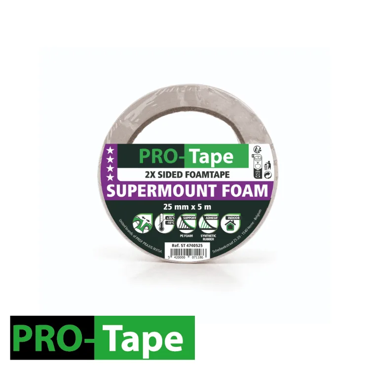 Foam tape - SUPERMOUNT - 25 mm x 5 m - PRO-TAPE (EX ST 4473085)