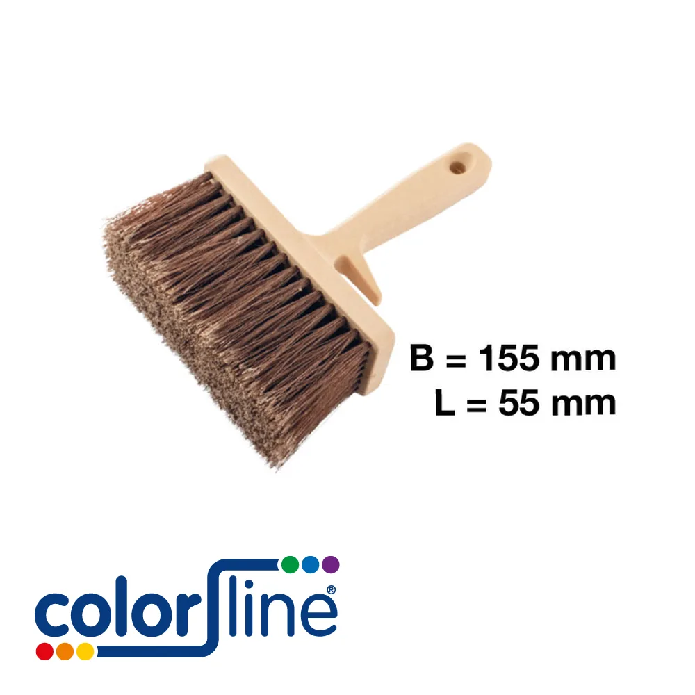 Brosse à encoller - PRO, vinyl fleuré marron - 155 mm - COLOR LINE
