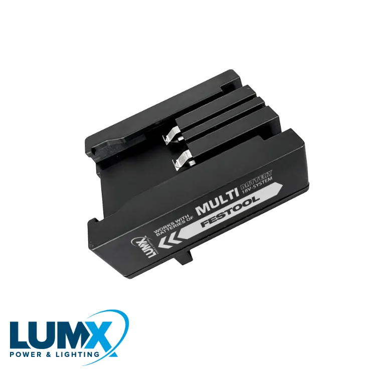 LUMX Adaptateur - FESTOOL batterie - pour série-M, GALAXY MULTI-BATTERY HYBRID