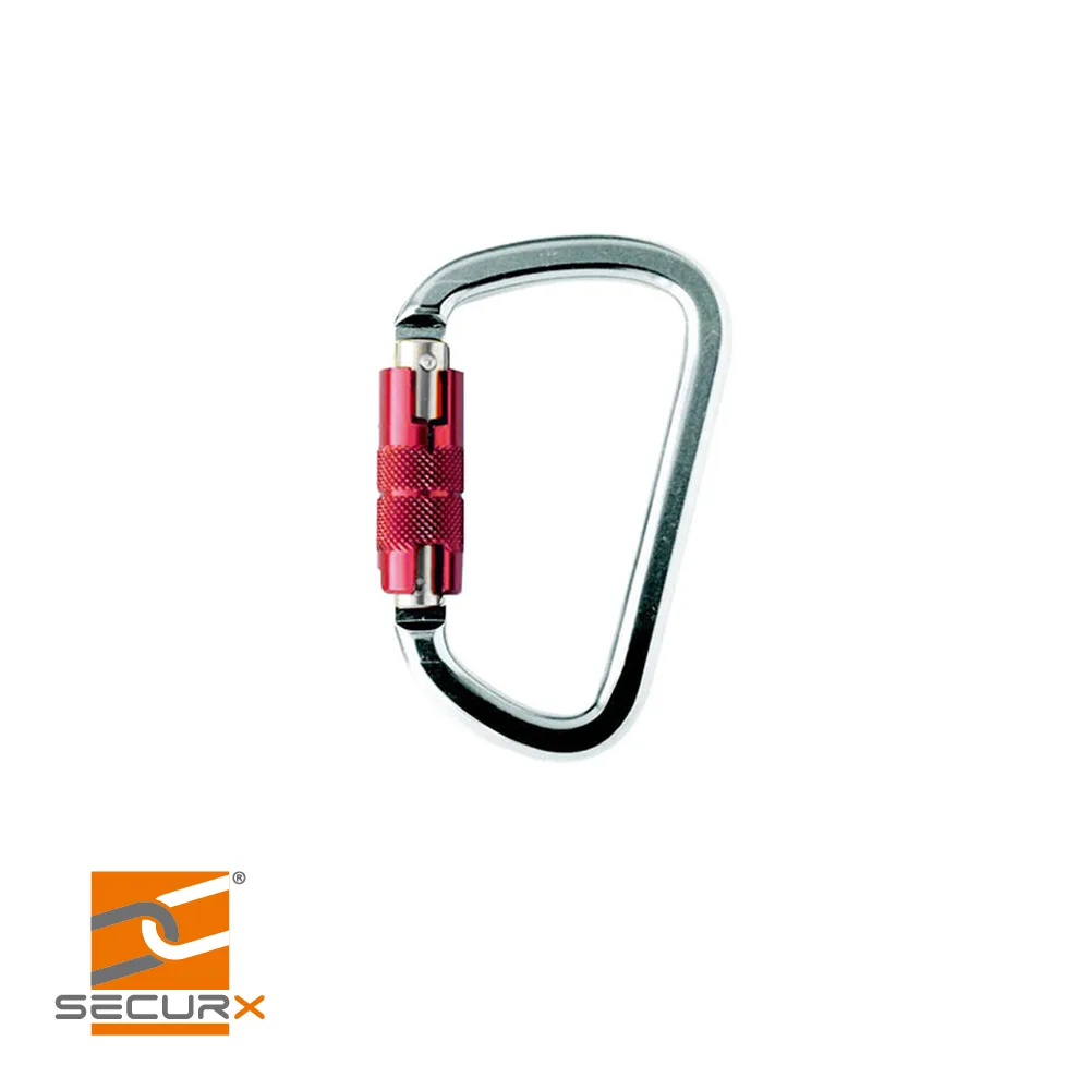 Mousqueton - AH21, alu, twist lock - ouverture 25 mm - SECURX