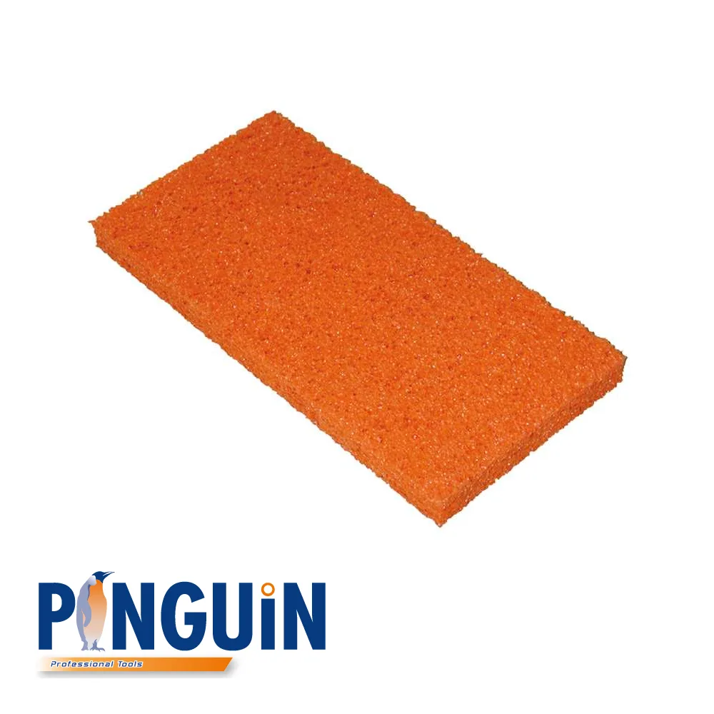 Eponge de rechange - caoutchouc spongieux orange - 280 x 140 x 20 mm - PINGUIN