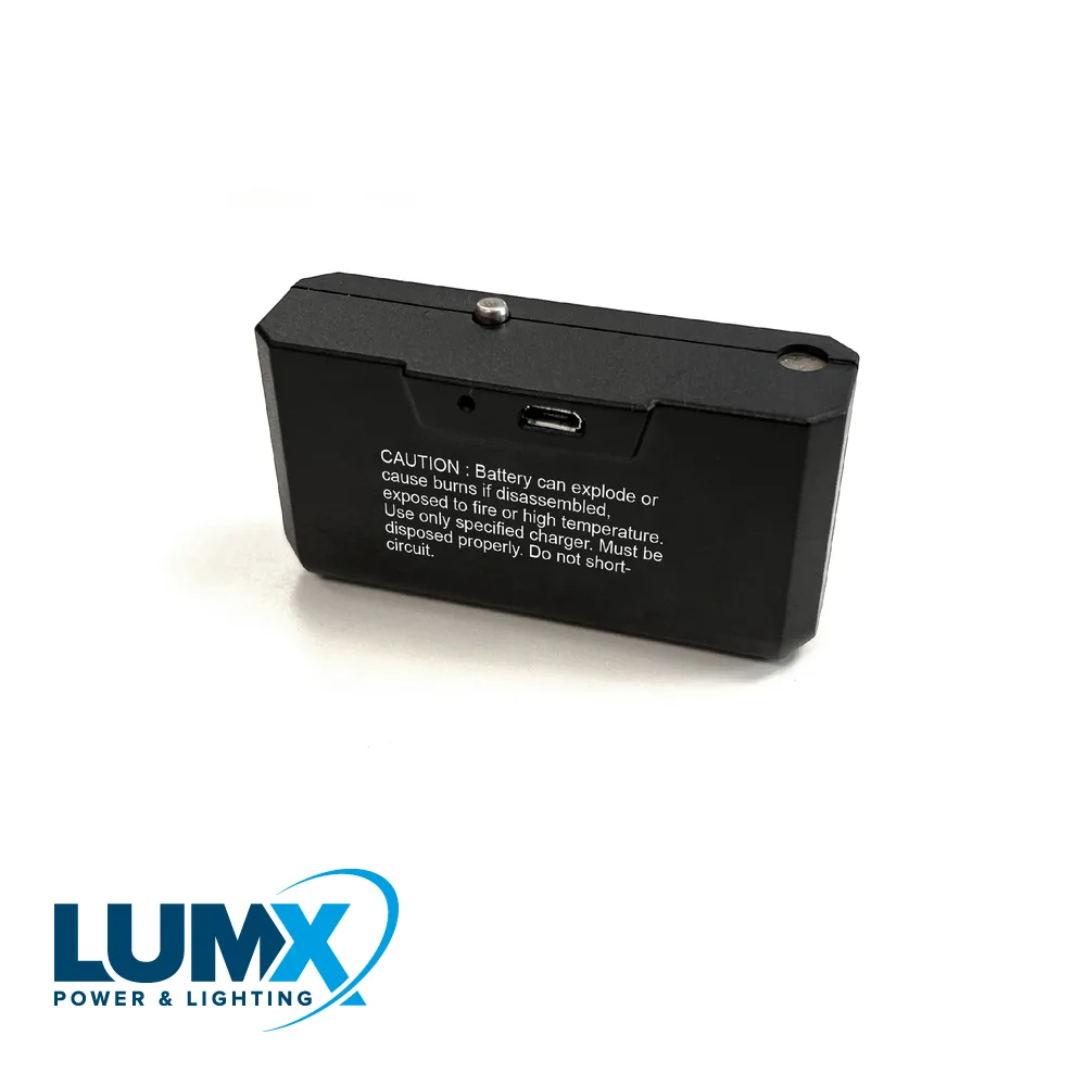 LUMX Batterie - rechargeable, plat, 3,6 V, 6400 mAh li-ion, pour lampe frontale LM 12755