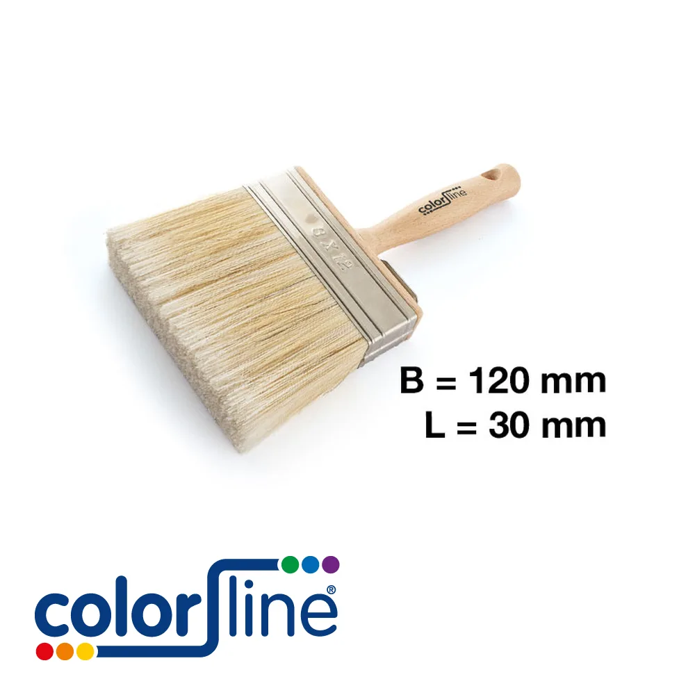 Brosse badigeon - PRE+, rectangulaire, fibres mixtes - 120mm - ALL - COLOR LINE