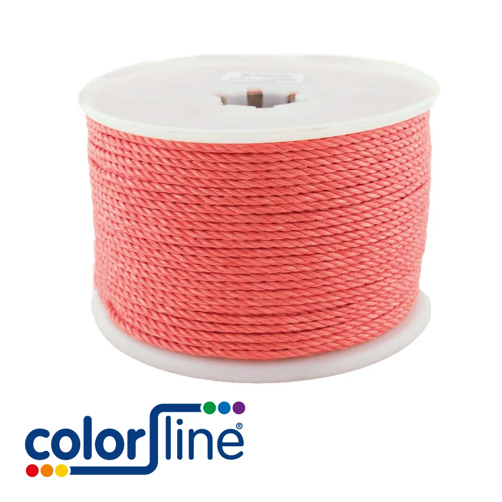 Cordage - polyethylène, 3 torons - 10 mm x 100 m - COLOR LINE