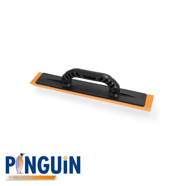 Frottoir - caoutchouc spongieux orange en forme V - 350 x 70 x 35 mm - PINGUIN