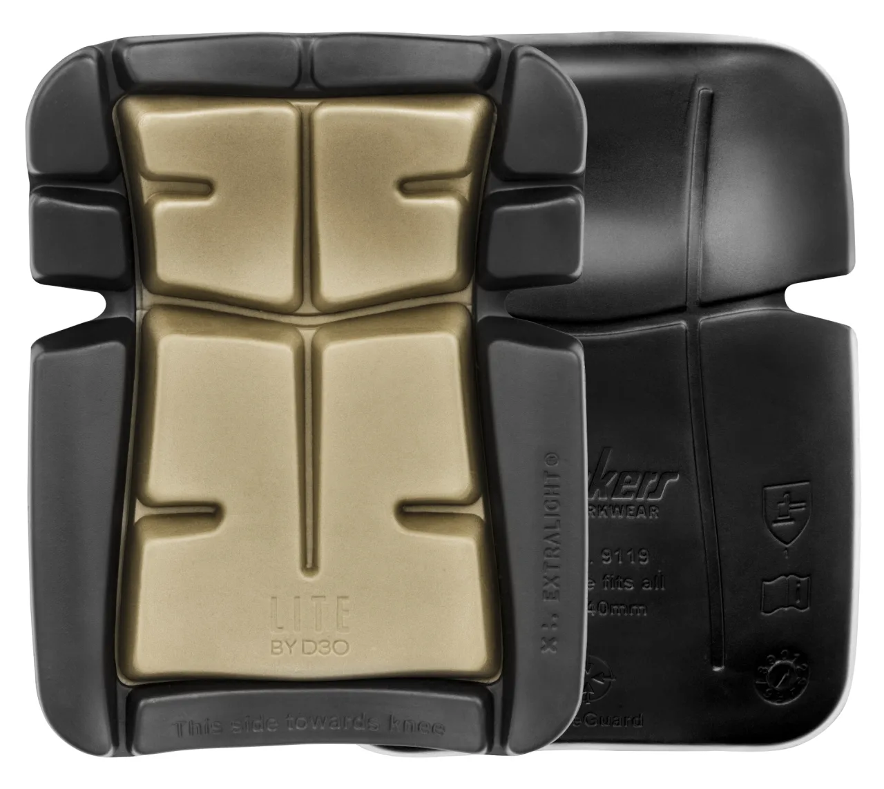 Genouillères D3O® Lite pour poseur de sols